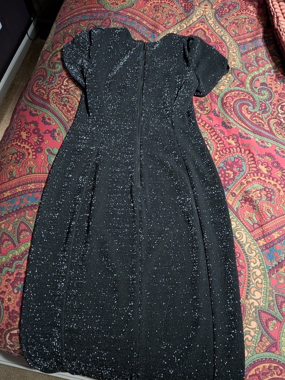 Calvin Klein Black Sparkle Midi Dress